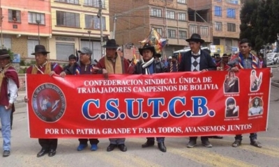 Foto / Archivo: Confederación Sindical Única de Trabajadores Campesinos de Bolivia (Csutcb)