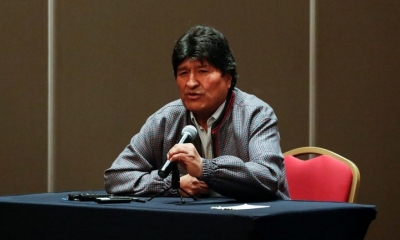 Evo Morales en conferencia de prensa. | Captura de pantalla