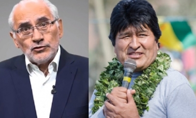 Carlos Mesa y Evo Morales/Foto. Kandire