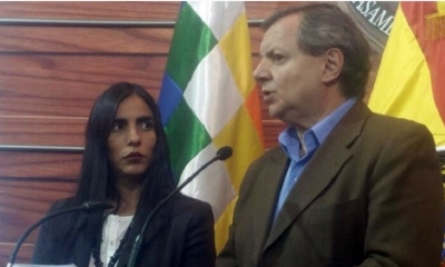 Montaño y Gonzales brindaron conferencia de prensa este viernes.