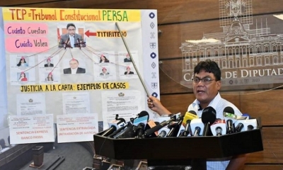 Existe un pacto político judicial para defender ahora desde el Órgano Ejecutivo a estos usurpadores”, dijo el diputado