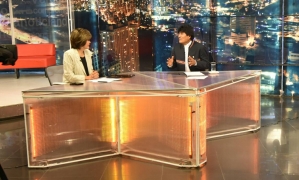  Presidente Evo Morales en la red de television ATB.