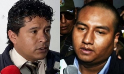 Fiscal Erlán Almanza y Juan Pari/Foto. Kandire
