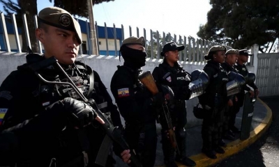 Policías en Quito (Ecuador). | EFE