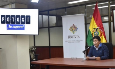 Ministro de Obras Públicas, Servicios y Vivienda, Édgar Montaño.