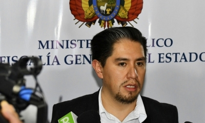 El fiscal departamental de La Paz, Marco Antonio Cossío