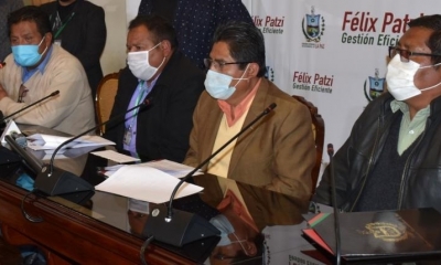 El gobernador de La Paz, Félix Patzi