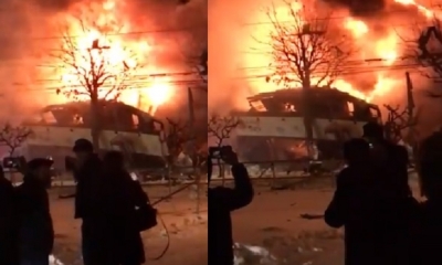 Investigan el origen de la explosión/Foto. RRSS