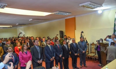 Los nuevos fiscales departamentales que juraron al cargo en Sucre. Foto: Fiscalía
