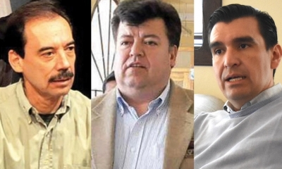 Los exalcaldes Gonzalo Terceros, Edwin Castellanos y José María Leyes