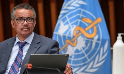 El director general de la Organización Mundial de la Salud (OMS), Tedros Adhanom. | Fuente: EFE | Fotógrafo: FABRICE COFFRINI