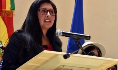 La presidenta de la Asamblea Legislativa Plurinacional (ALP), Eva Copa