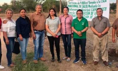 Autoridades en el terreno para el PAISE/Foto. CNS