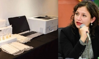 Los equipos genexpert y la exministra de Salud Ariana Campero