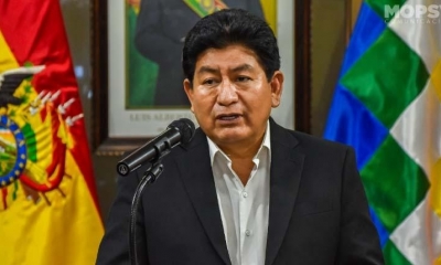 El ministro de Obras Públicas, Servicios y Vivienda, Edgar Montaño.