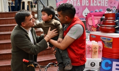 El ministro se reunió con dependientes de 7 hogares de acogida/Foto. RRSS