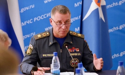 El ministro ruso de Situaciones de Emergencia, Evgueni Zinitshev