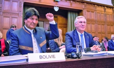 Presidentes Morales lideró defensa marítima en La Haya.