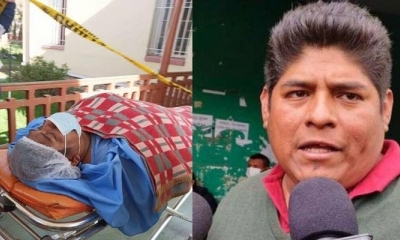 El cocalero César Apaza