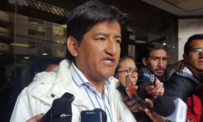 El presidente de la Federación de Juntas de Vecinos (Fejuve) de La Paz, Jesús Vera