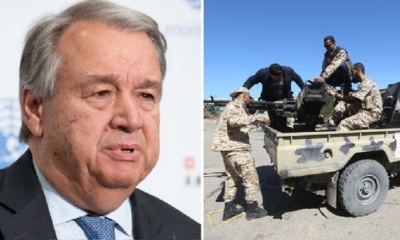 El secretario general de la ONU expresó su rechazo a la situación de conflictos en Libia. | Fuente: AFP