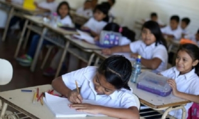 Imagen de una escuela en El Salvador, el 18 de enero de 2016