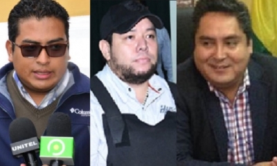 Elmar Callejas, Pedro Montenegro y Oswaldo Valencia/Foto. Kandire