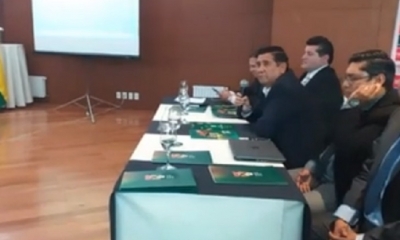 César Salinas, presidente de la Federación Boliviana de Fútbol/Foto. Captura de pantalla 