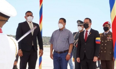 Luis Arce Catacora llega a Venezuela. | Cancillería de Venezuela