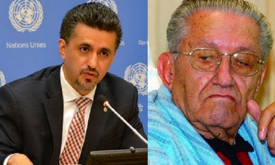 Sacha Llorenti y el exdictador Luis García Meza/Foto. Kandire