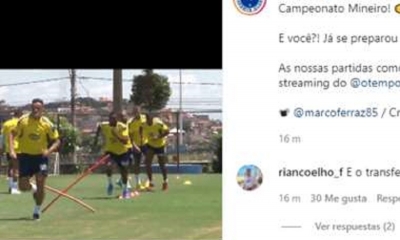 Sin Marcelo Martins, Cruzeiro se pone a punto para el Campeonato Mineiro.