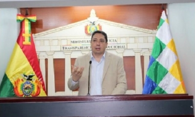 Héctor Arce, ministro de Justicia y Transparencia Institucional. Foto: RRSS