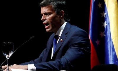El opositor venezolano Leopoldo López participa de una conferencia en Madrid. | EFE