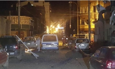 Personal de la Fiscalía y de la Unidad de Bomberos en el lugar de la explosión,