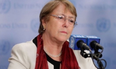 Michelle Bachele, alta comisionada de las Naciones Unidas para los Derechos Humanos/Foto. RRSSS