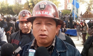 Juan Carlos Guarachi, Secretario Ejecutivo de la COB. Foto: Internet