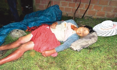 La lenta y dolorosa muerte de la mujer se produjo delante de sus tres hijos, de 2, 7 y 9 años de edad.