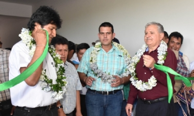Jorge Morales y Evo Morales/Foto. ABI