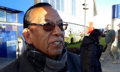 El flamante cardenal Toribio Ticona Porco llegó a La Paz. Foto: RTP