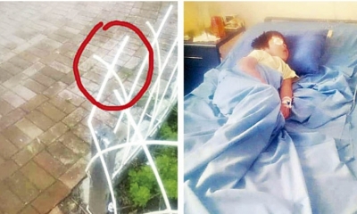 Un niño de tan solo cinco años tropezó en la acera y fue a caer justo en un fierro puntiagudo de la verja de la jardinera