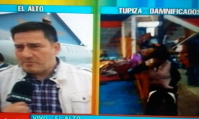 El ministro recomendó a la población que se encuentra en municipios que tienen alerta naranja estar atentas a ser evacuadas/Foto. Captura de pantalla