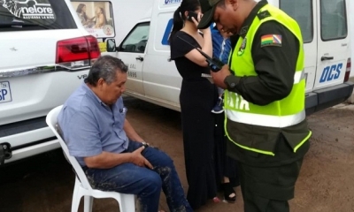 La persona fue herida de bala en su pierna izquierda. Foto: EL DEBER