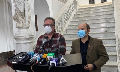Diputado Carlos Alarcón y Erwin Bazán