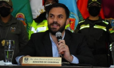 El ministro de Gobierno, Eduardo del Castillo.