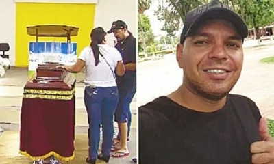 Los restos del brasileño Vinícius Maciel, de 32 años, fueron enterrados en la localidad de Santana, en el estado de Amapá, al norte de Brasil.