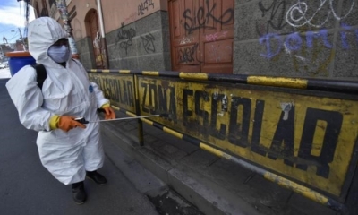 Fumigación en la ciudad de La Paz. | Foto archivo | APG