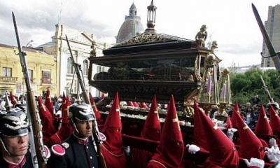Procesión del Santo Sepulcro en la ciudad de La Paz. Foto: ElMundo.es