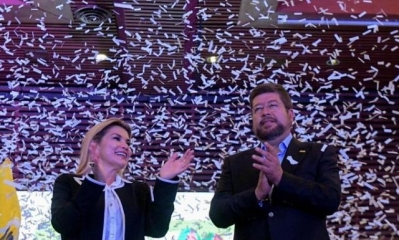 Jeanine Añez y Samuel Doria Medina