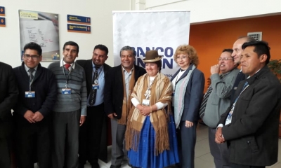 Miriam Huanca tiene una trayectoria de siete años en el banco/Foto. BU
