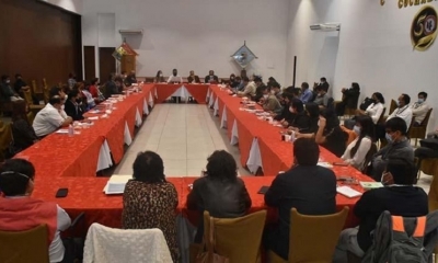 Reunión del sector salud en Cochabamba.